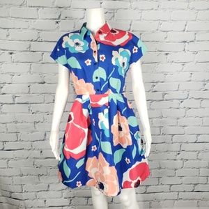 Kate Spade Floral Shirt Dress with hidden pockets